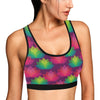 Lotus Pattern Print Design 02 Sports Bra