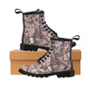 Camouflage Realistic Tree Leaf Print Women's Boots