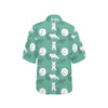 Arctic Fox Pattern Print Design Women's Hawaiian Shirt