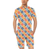 Nautical Pattern Design Themed Print Men's Romper