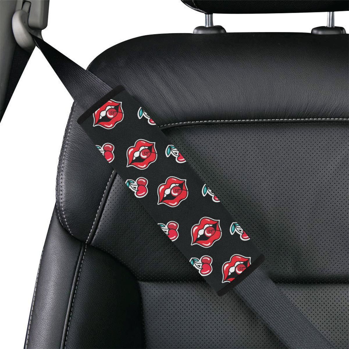 Cherry Pattern Print Design CH04 Car Seat Belt Cover