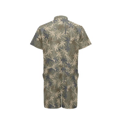 Palm Tree camouflage Men's Romper