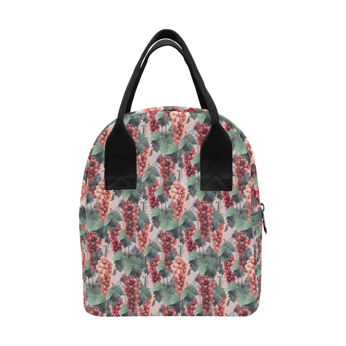 Grape Pattern Print Design GP01 Insulated Lunch Bag