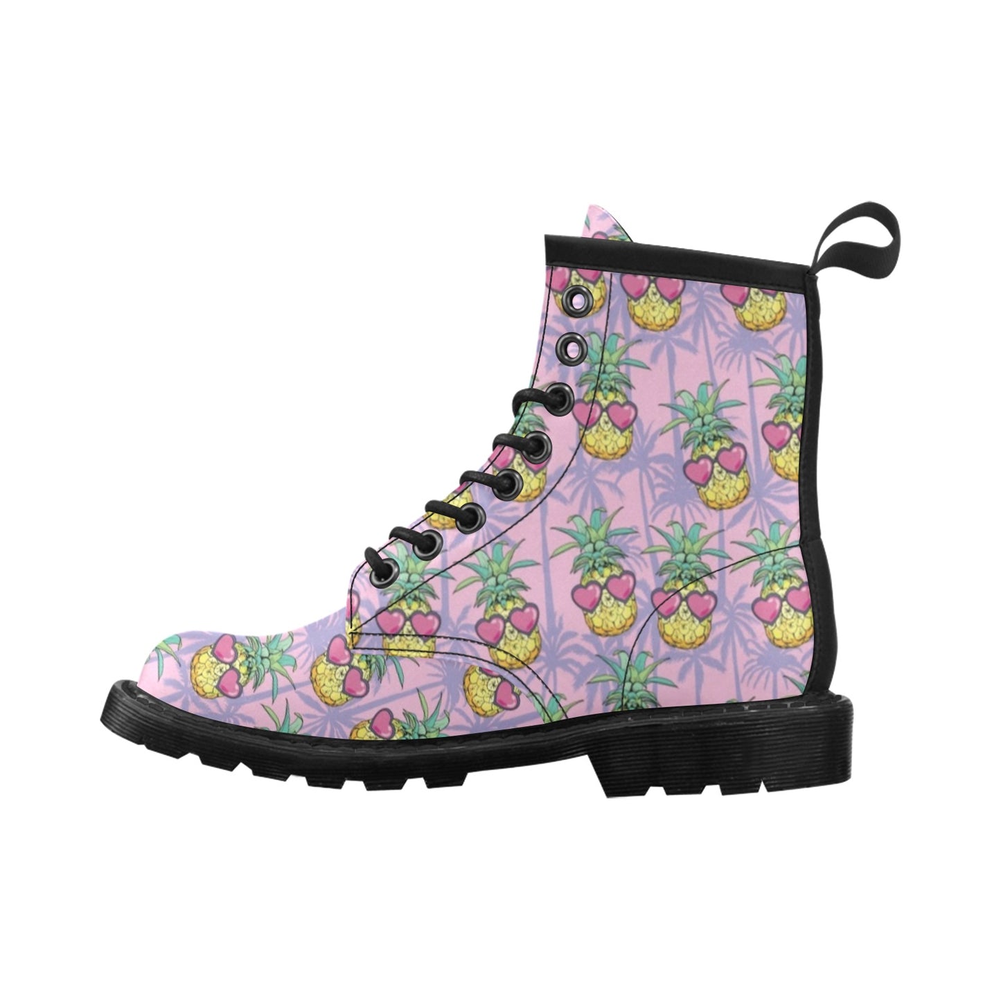 Pineapple Pattern Print Design PP06 Women's Boots