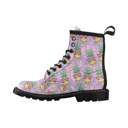 Pineapple Pattern Print Design PP06 Women's Boots