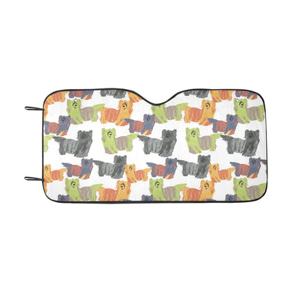 Skye Terriers Print Design LKS301 Car front Windshield Sun Shade
