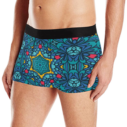 Kaleidoscope Pattern Print Design 04 Men's Boxer Briefs
