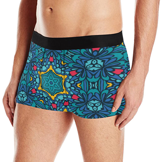 Kaleidoscope Pattern Print Design 04 Men's Boxer Briefs