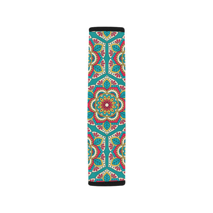 Mandala Pattern Print Design 03 Car Seat Belt Cover