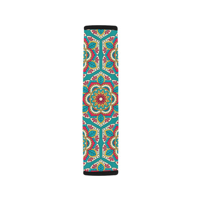 Mandala Pattern Print Design 03 Car Seat Belt Cover