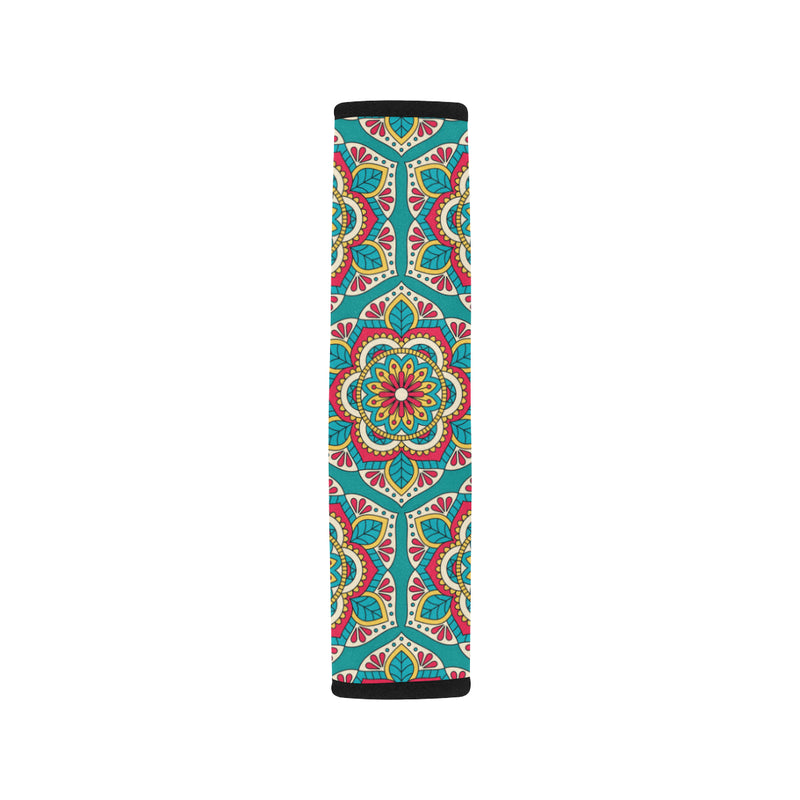 Mandala Pattern Print Design 03 Car Seat Belt Cover