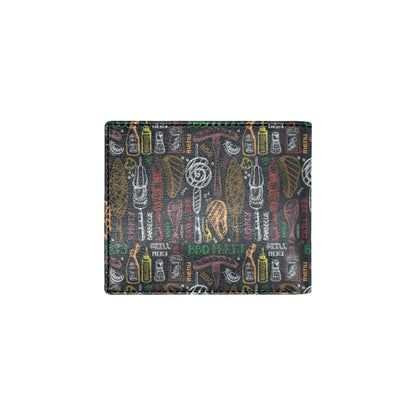 Barbecue Pattern Print Design 03 Men's ID Card Wallet