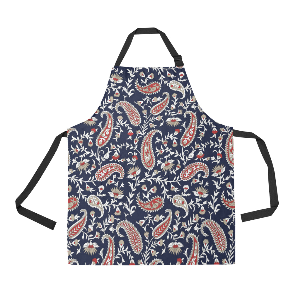 Paisley Pattern Print Design A05 Apron with Pocket