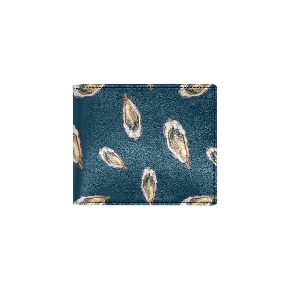 Oyster Pattern Print Design 03 Men's ID Card Wallet