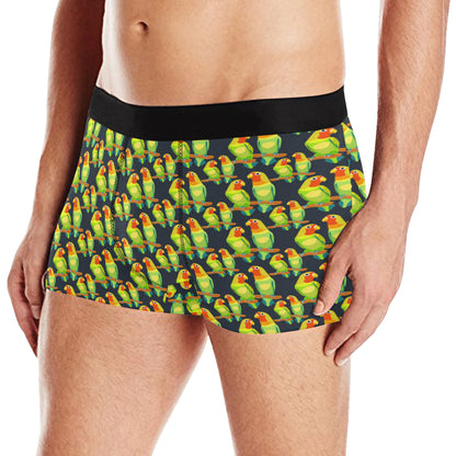 Lovebird Pattern Print Design 01 Men's Boxer Briefs
