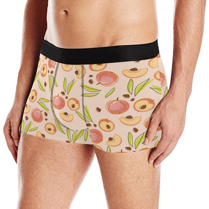 Peach Pattern Print Design A01 Men's Boxer Briefs