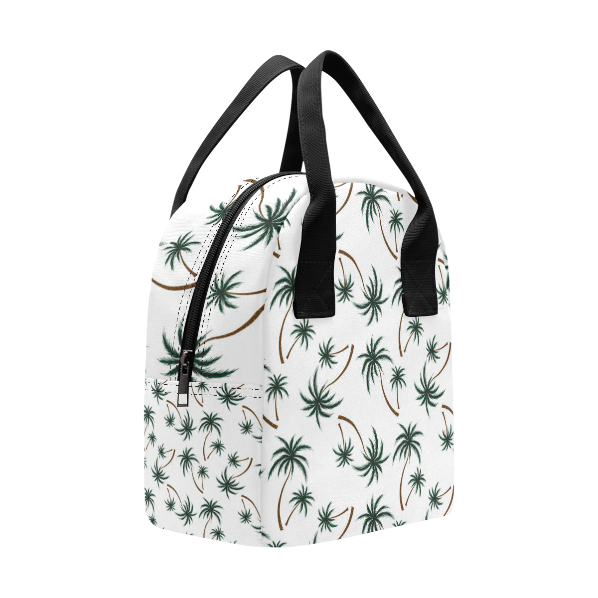 Palm Tree Pattern Print Design PT07 Insulated Lunch Bag