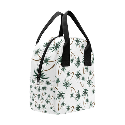 Palm Tree Pattern Print Design PT07 Insulated Lunch Bag