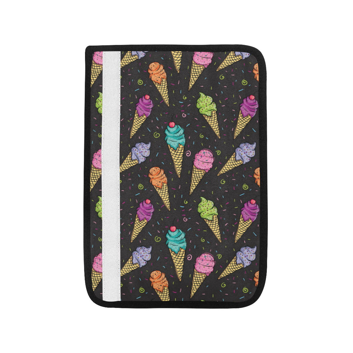 Ice Cream Pattern Print Design IC06 Car Seat Belt Cover