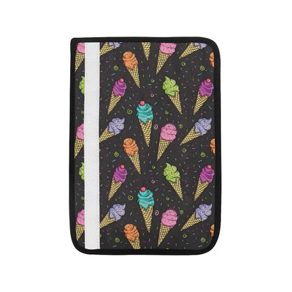 Ice Cream Pattern Print Design IC06 Car Seat Belt Cover
