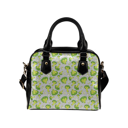 Broccoli Pattern Print Design 03 Shoulder Handbag