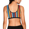 Mexican Blanket Stripe Print Pattern Sports Bra