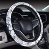 Hawaiian Themed Pattern Print Design H07 Steering Wheel Cover with Elastic Edge