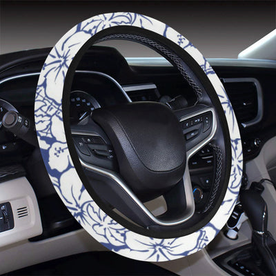 Hawaiian Themed Pattern Print Design H07 Steering Wheel Cover with Elastic Edge