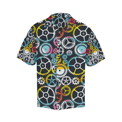 Mechanic Pattern Print Design 02 Men's Hawaiian Shirt