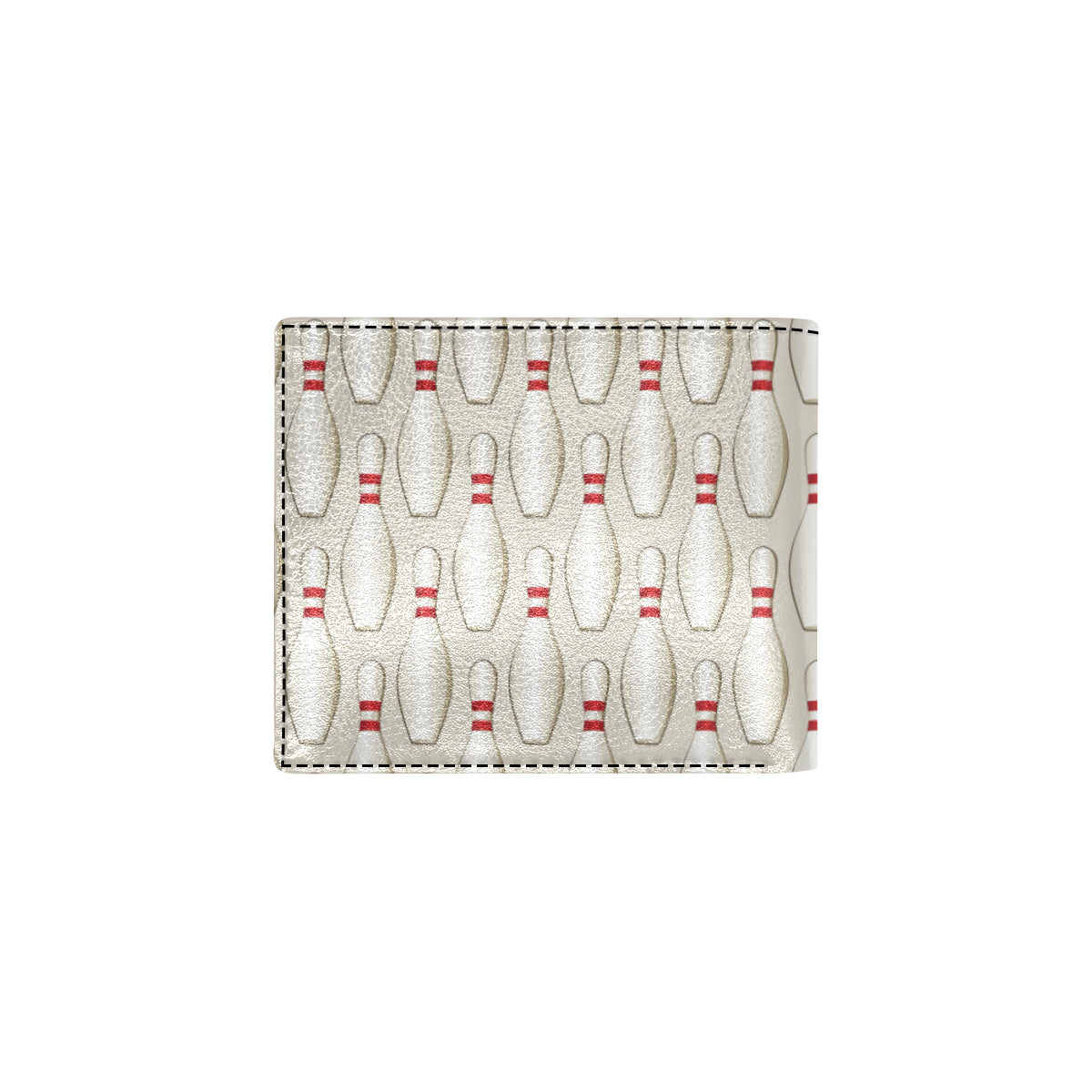 Bowling Pin Pattern Print Design 01 Men's ID Card Wallet