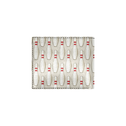 Bowling Pin Pattern Print Design 01 Men's ID Card Wallet