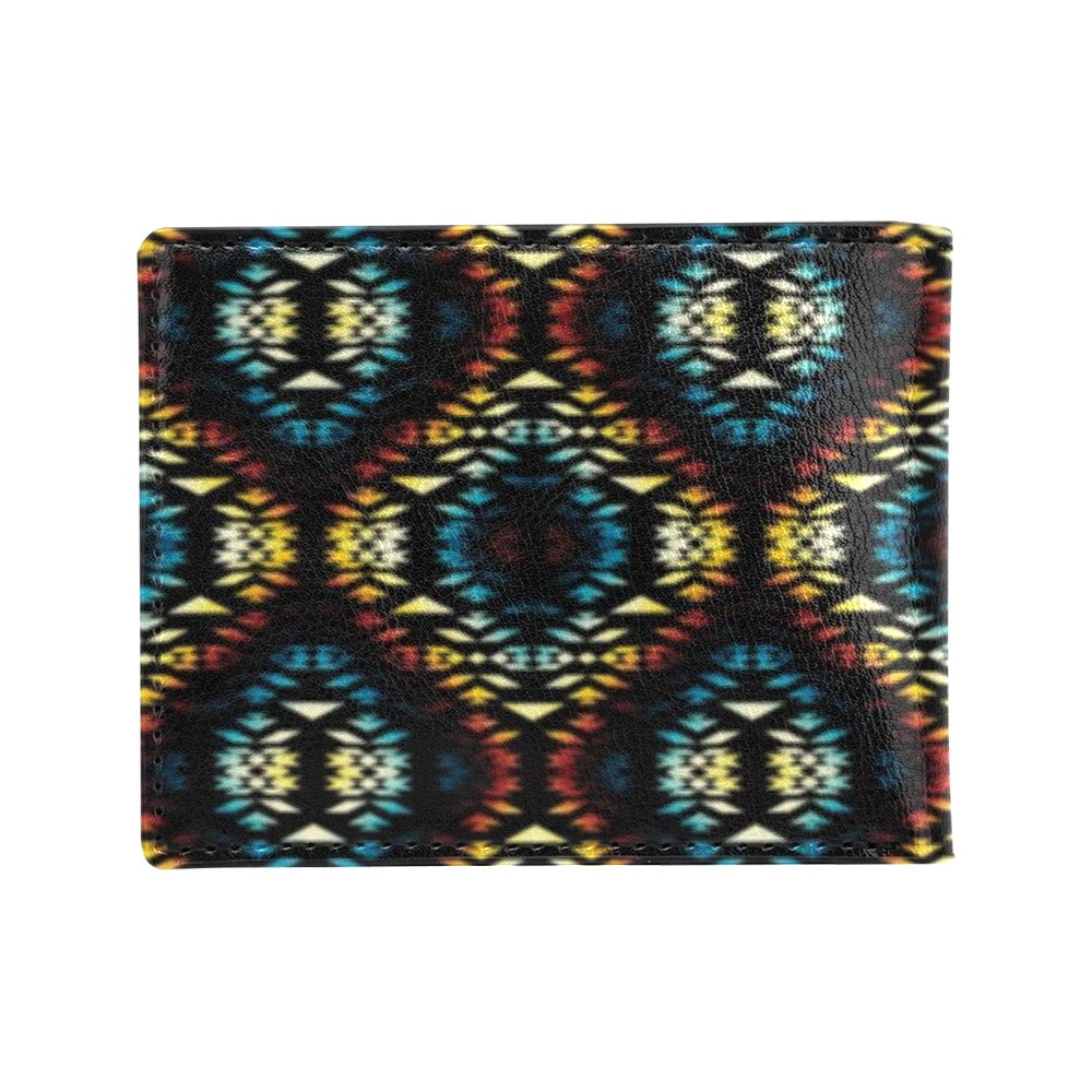 Tribal Pattern Print Design LKS309 Men's ID Card Wallet