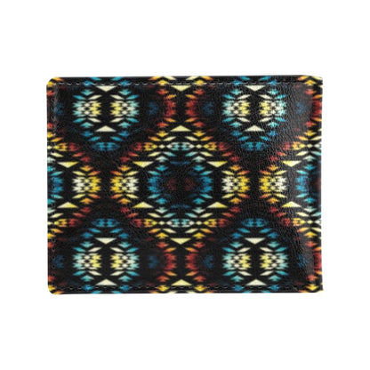 Tribal Pattern Print Design LKS309 Men's ID Card Wallet