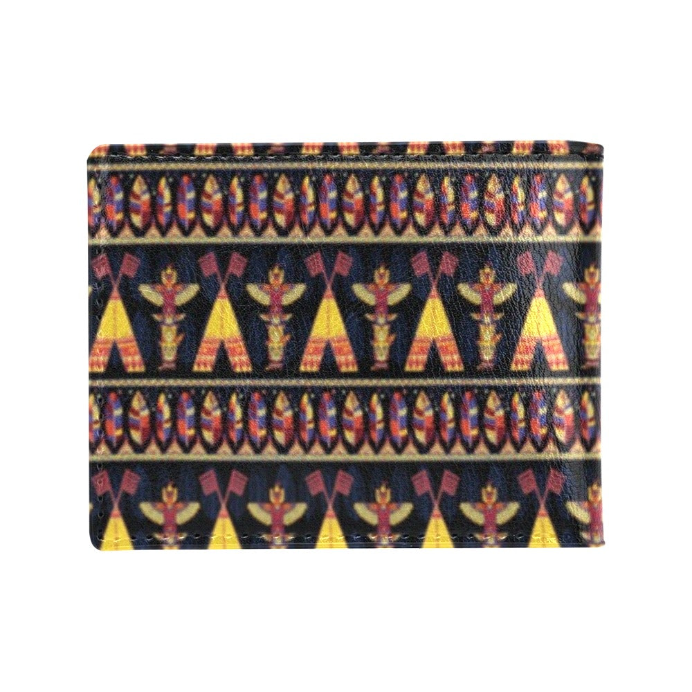 Totem Pole Design Men's ID Card Wallet