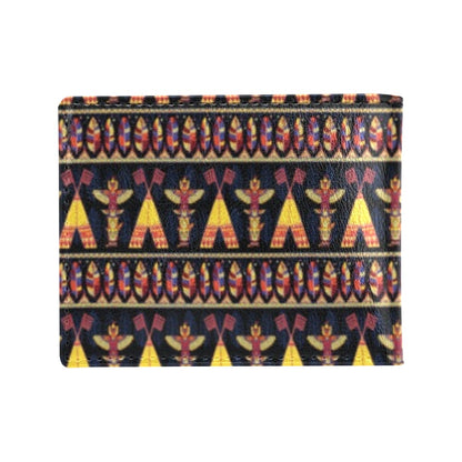 Totem Pole Design Men's ID Card Wallet