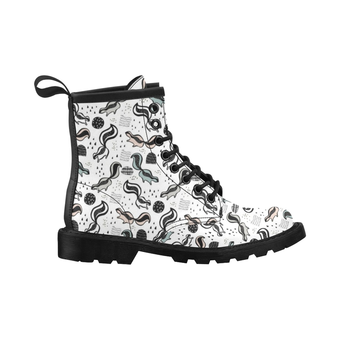 Skunk Print Design LKS303 Women's Boots