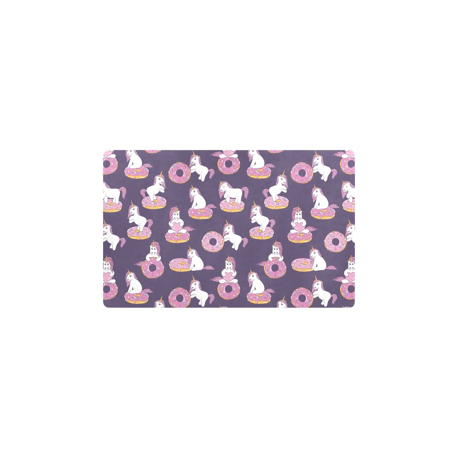 Donut Unicorn Pattern Print Design DN011 Kitchen Mat