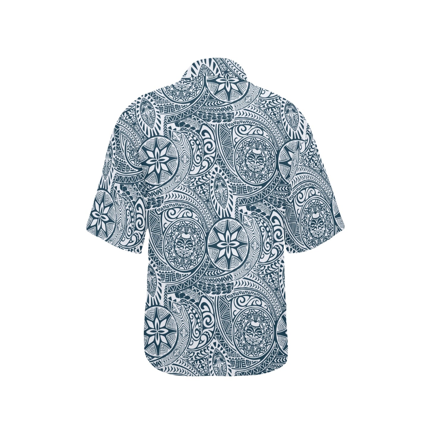 Samoan Pattern Print Design LKS306 Women's Hawaiian Shirt