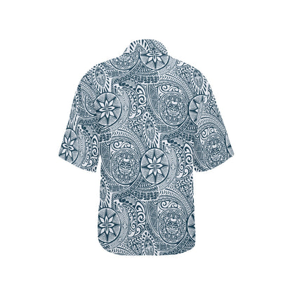Samoan Pattern Print Design LKS306 Women's Hawaiian Shirt