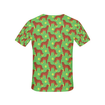 Setters Irish Print Design LKS302 Women's  T-shirt