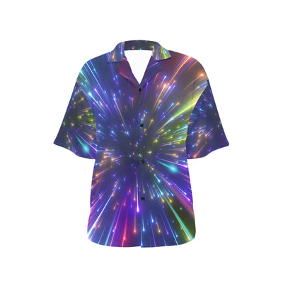 Celestial Rainbow Speed Light Women's Hawaiian Shirt
