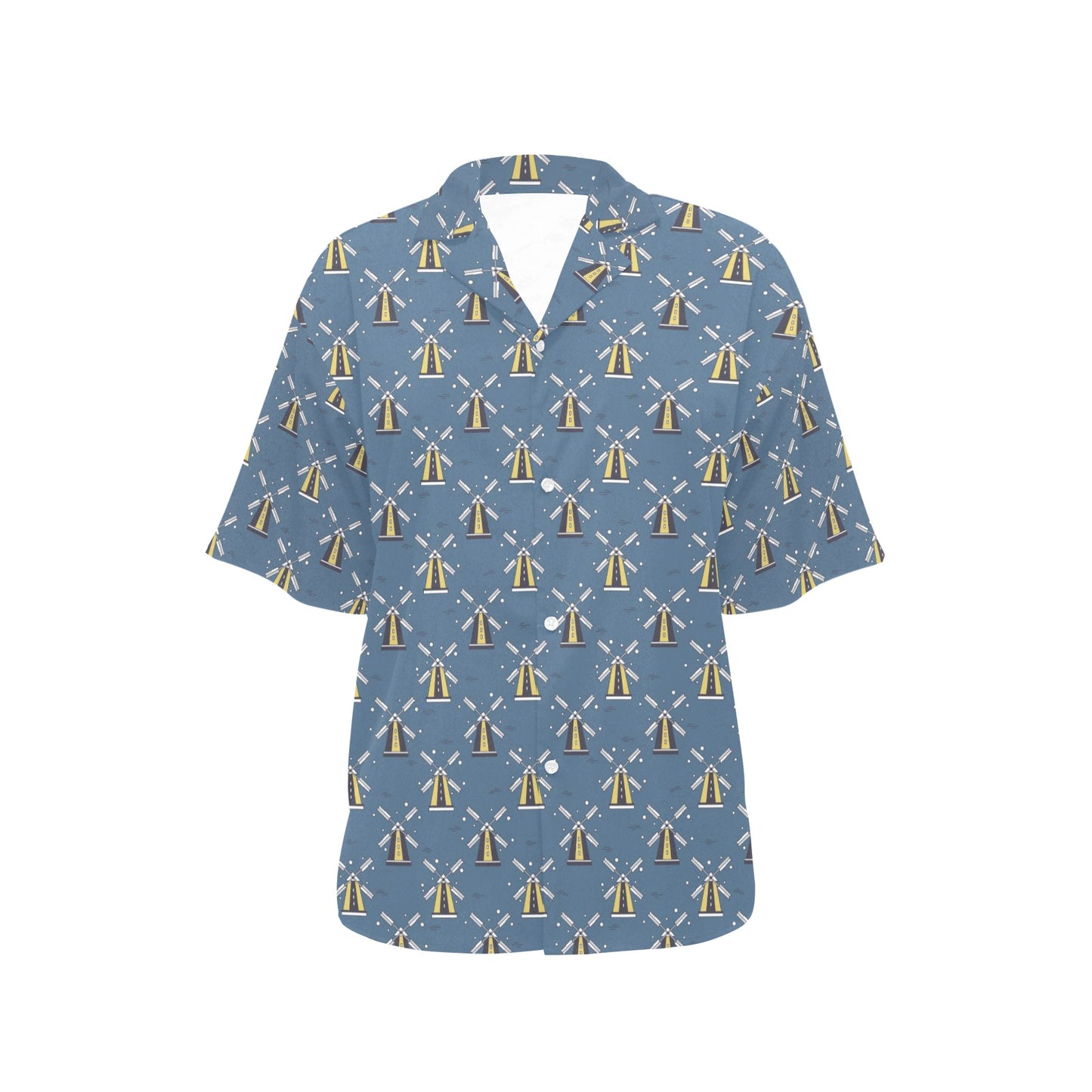 Windmill Pattern Print Design 03 Women's Hawaiian Shirt
