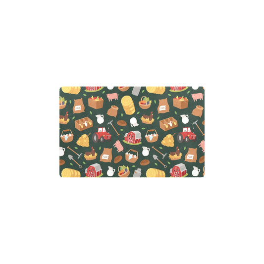 Agricultural Farm Print Design 02 Kitchen Mat