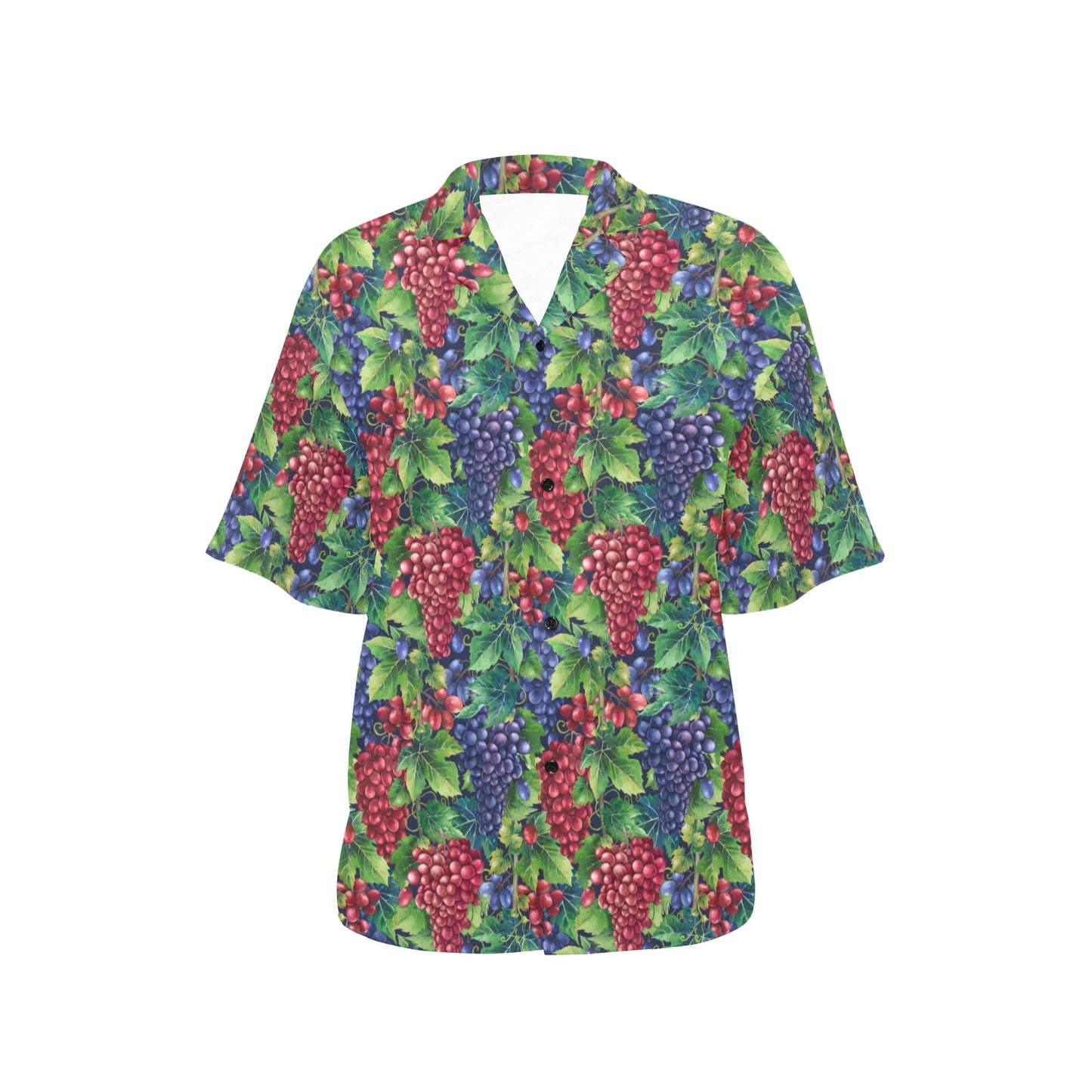 Grape Pattern Print Design GP02 Women's Hawaiian Shirt