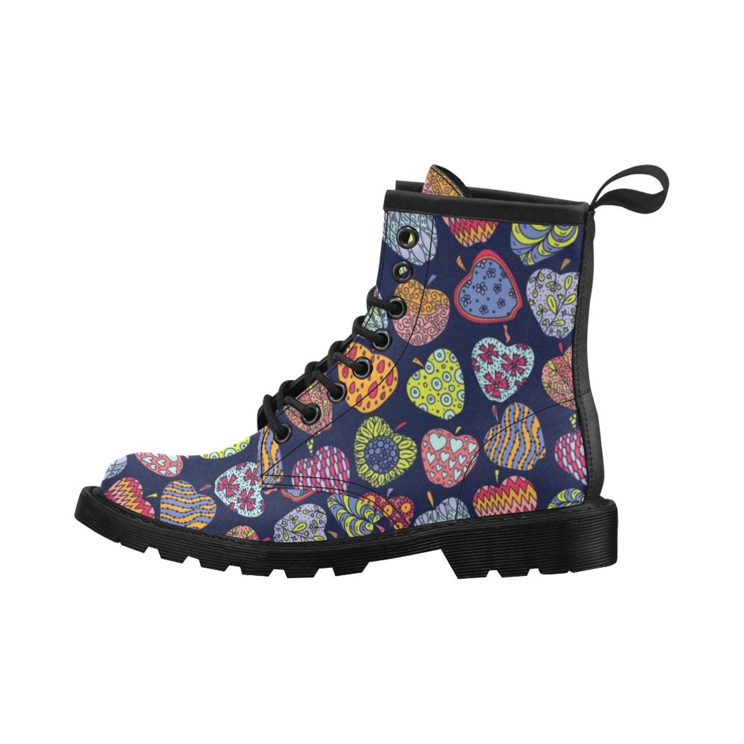 Apple Pattern Print Design AP05 Women's Boots
