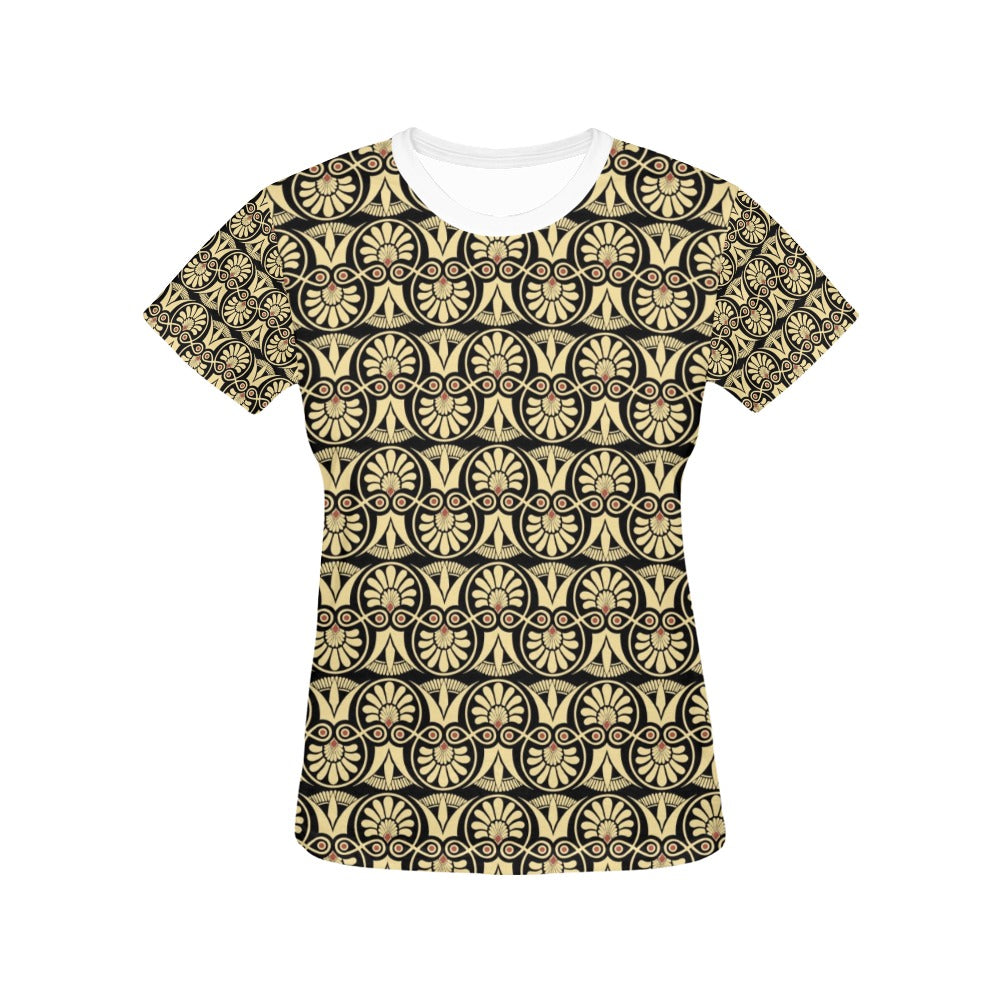 Ancient Greek Print Design LKS3014 Women's  T-shirt