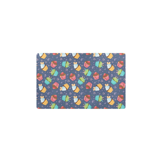Cupcake Pattern Print Design 02 Kitchen Mat