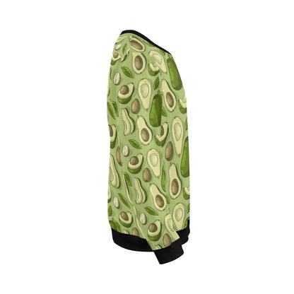 Avocado Pattern Print Design AC03 Men Long Sleeve Sweatshirt