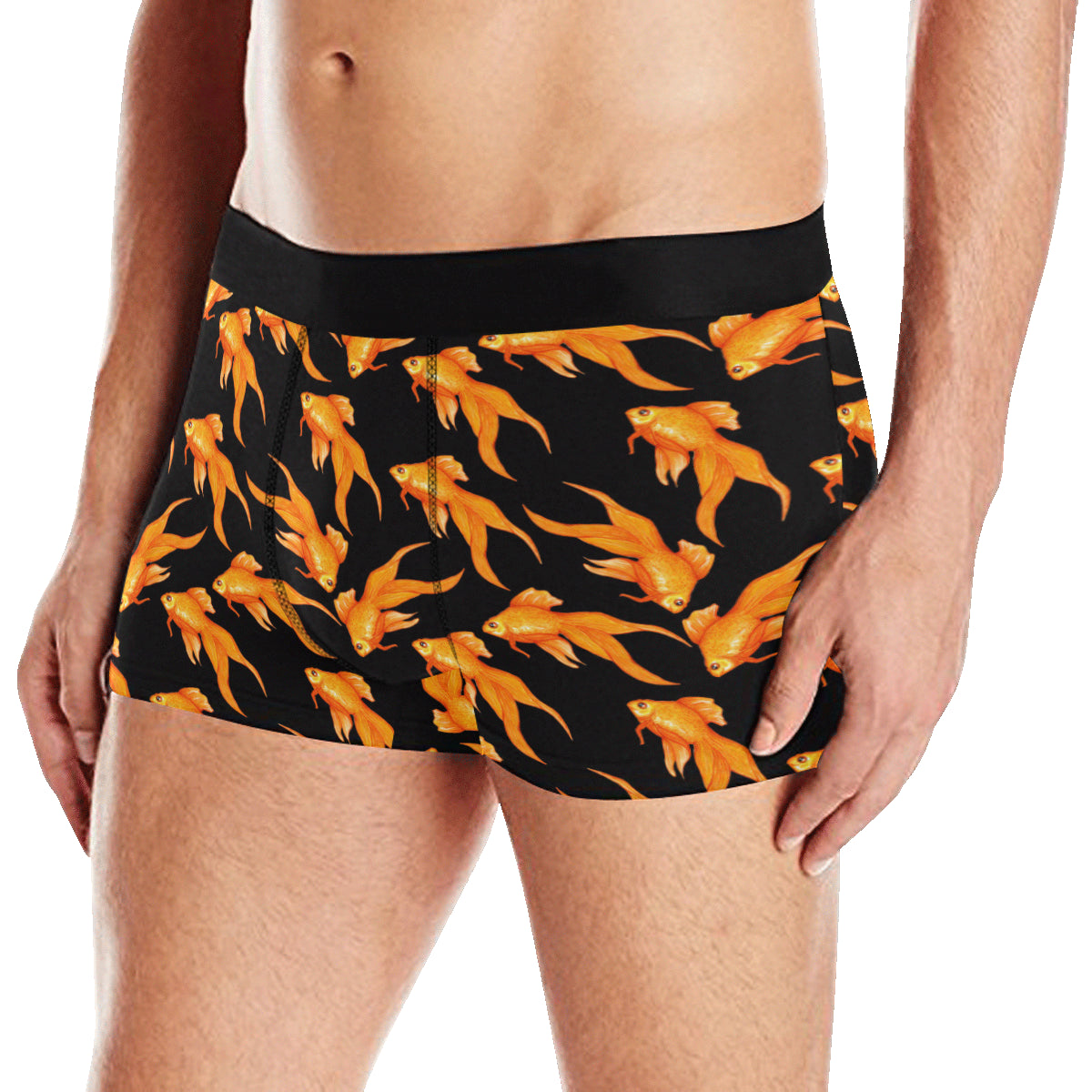 Goldfish Pattern Print Design 03 Men's Boxer Briefs