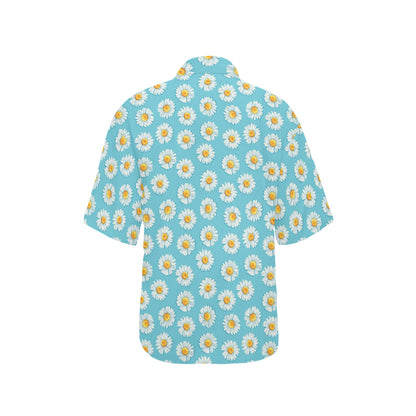 Daisy Pattern Print Design DS03 Women's Hawaiian Shirt
